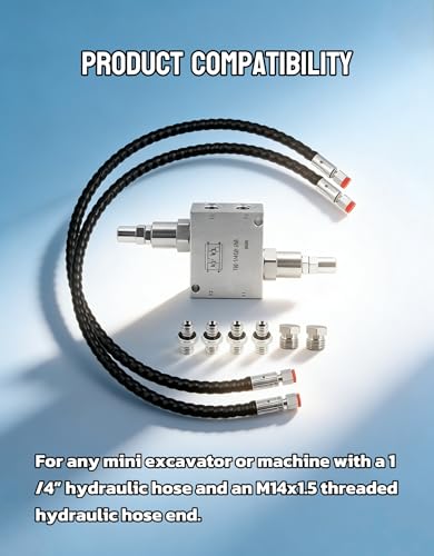 Swivel Motor Cushion Valve Mini Excavator Hydraulic Cooler kit