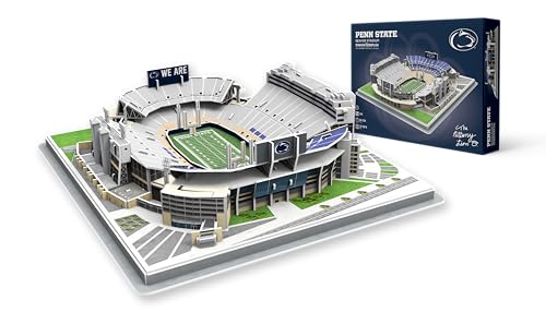 Pro-Lion 3D Jigsaw Puzzle of Beaver Stadium – 134 Pieces | Penn State Nittany Lions College Football Model | NCAA Football Stadium Building Kit | Creative Gift for Men, Boys & Kids Aged 8+ - color: Penn State Nittany Lions