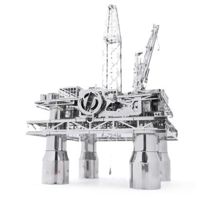 METAL-TIME, Offshore Drilling Rig Model, Metal Model Kits, Offshore Platform, 3D Metal Puzzle, Treasure Researcher Mechanical Model Kit to Build for Adults