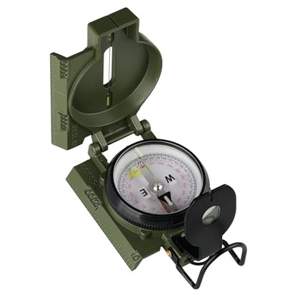 Compass Military Grade, Precision Navigation Compass for Hiking - color: Green-2G