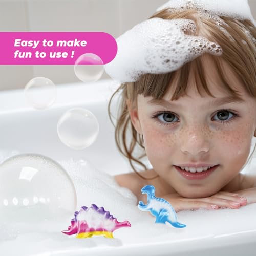 Dino Soap Making Kit, DIY STEM Craft, Gift for Girls & Boys 8+ - color: Pink