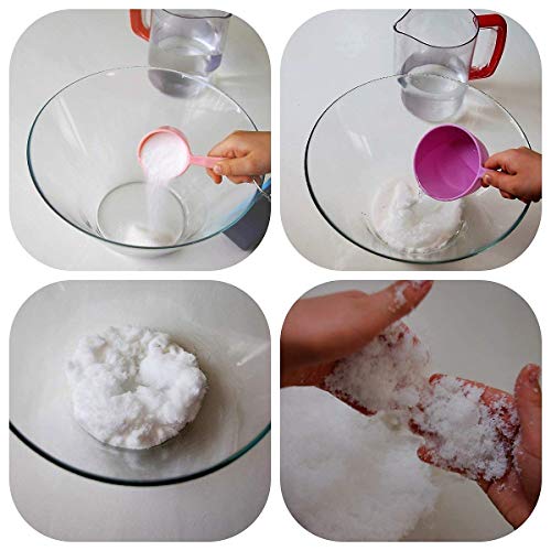 Magic Instant Expanding Snow Powder 1 Pound Jar (6),Makes 48 Gallons