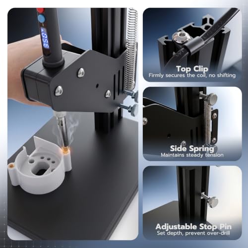 Vertical Heat Set Insert Tools Kit 200mm Working Height for 3D Printing - size: 200mm
