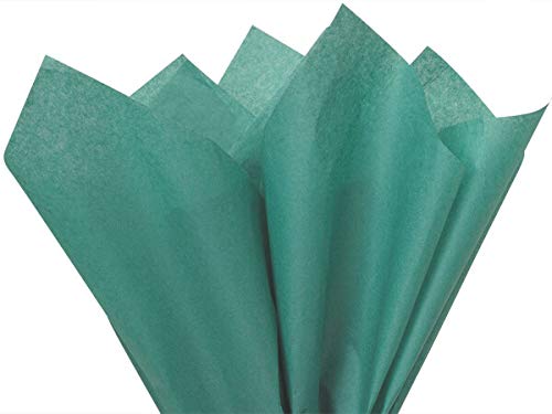 Teal Tissue Paper Squares, Bulk 24 Sheets, Premium Gift Wrap and Art Supplies for Birthdays, Holidays, or Presents by Feronia packaging, Large 20 Inch x 26 Inch - color: Teal