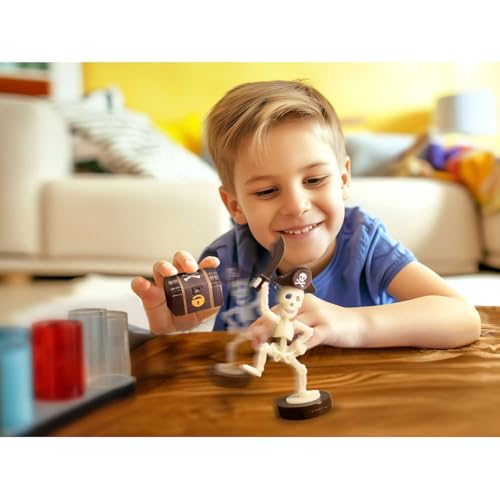 KidzLabs - Dig a Glow Pirate, Unearth a Pirate Skeleton, STEM Fun Learning Kit for Kids Ages 5+, Gold