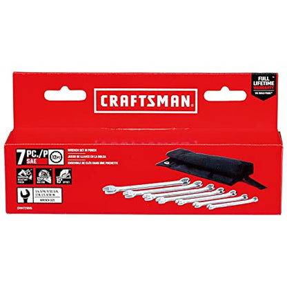 CRAFTSMAN SAE WRENCH SET IN POUCH, 7PC (CMMT21085) - style: SAE Wrench Set