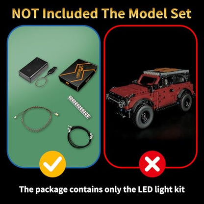 LED Light Kit Compatible with Lego 42213 Technic Ford Bronco SUV - color: Standard Version