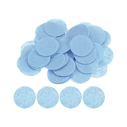 HARFINGTON 100pcs Round Felt Circles, 30mm 1-1/4" Pre Cut Felt Craft Pads Non-Woven Mini Felt Fabric Circles for DIY Sewing Handcraft Cut Projects Craft Finishing, Blue - color: Blue, size: 30mm