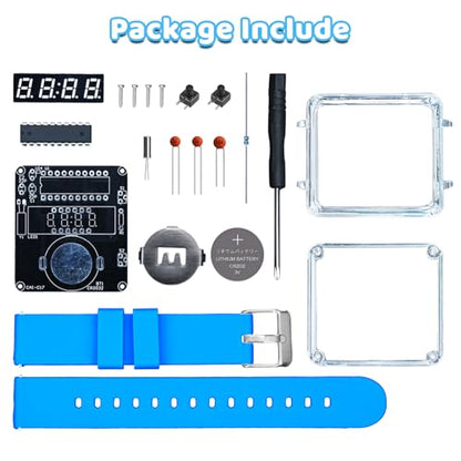 PEMENOL DIY Digital Watch Soldering Kit for Beginners