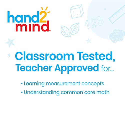 hand2mind Folding Number Lines Set, Decimal Manipulatives, Fraction Manipulatives, 4th Grade Math Manipulatives, Math Number Line, Math Supplies for Middle School, Supplies for Homeschool (Set of 6)