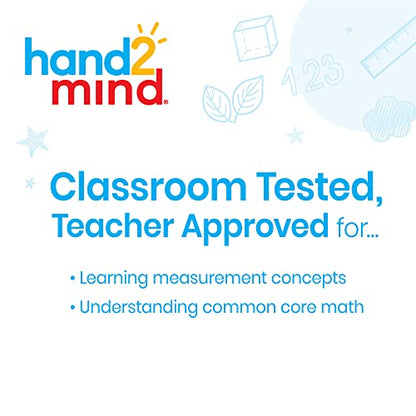hand2mind Folding Number Lines Set, Decimal Manipulatives, Fraction Manipulatives, 4th Grade Math Manipulatives, Math Number Line, Math Supplies for Middle School, Supplies for Homeschool (Set of 6)