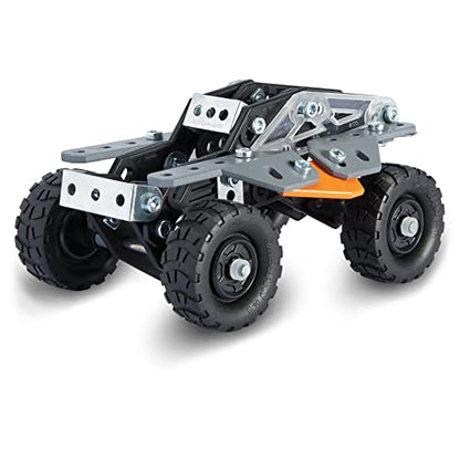 MECCANO Erector, 10 in 1 Model Race Truck Building Set, 225 Pieces, for Ages 8 and up, STEM Construction Education Toy