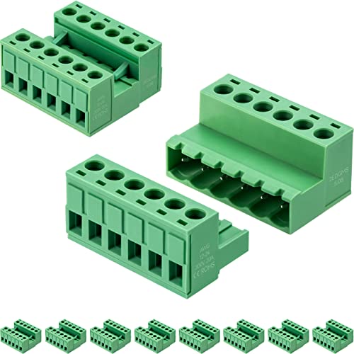 10 Sets 6 Pin 5.08mm PCB Screw Terminal Block Phoenix Connectors - size: 6P