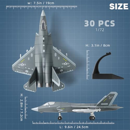 SEBUNAS 1/72 Scale J-35 Military Aircraft Toy Quick Build Model Kits - color: 2.J-35