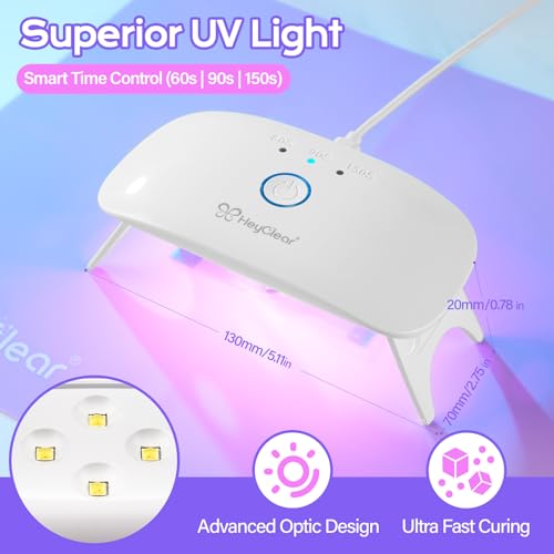 HeyClear 300g UV Resin Molds Kit with Light for Jewelry Making, Keychains - size: 300g