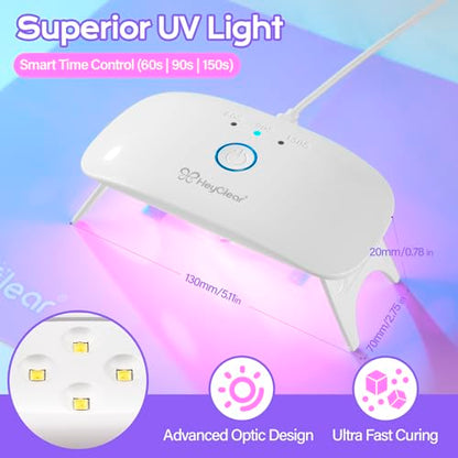 HeyClear 300g UV Resin Molds Kit with Light for Jewelry Making, Keychains - size: 300g