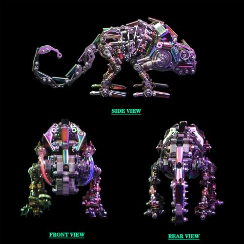3D Metal Puzzle for Adults,Chameleon Puzzle Building Set，3D Metal Model Kit, Brain Teaser Puzzles DIY Assembling for Stress Relief - High end Men's Gift - style: Chameleon