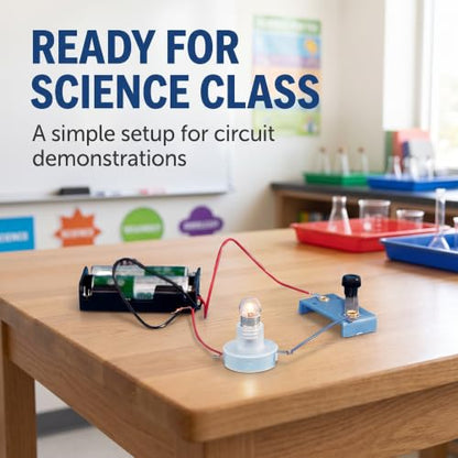 1 Pc Electrical Circuit Experiment Kit, Small Bulb Lights Up Kit Basic Physic Science Playset Educational Kit Use Safety Easy Installation, Learning and Education, Educational Science Kits