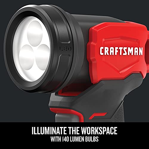 CRAFTSMAN V20 MAX Cordless Power Tool Kit, Circular Saw with 6 1/2 inch Blade, 1/4 inch Impact Driver, 1/2 inch Drill/Driver, LED Task Light, Battery and Charger Included (CMCK401D2AM)