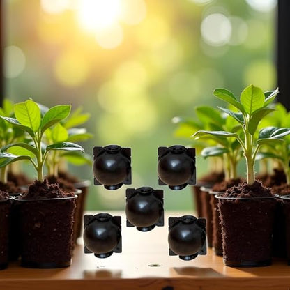 5Pcs Black Plant Rooting Device -Air Layering Pods - High-Pressure Propagation Ball Rooter Box for Garden -Reusable Plant Rooting Device Plant Rooting Grow Box