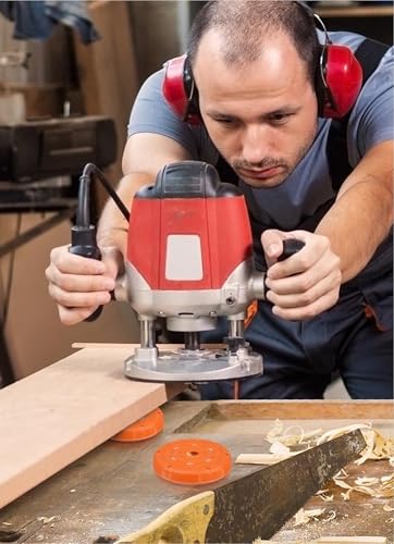 Slipstick CB700 Universal Bench Grippers with Non Slip Grip Surface for Woodworking, Painting, Leveling, Raising, & Supporting (Set of 8 Stackable Grippers) 2-3/4” Round x ½” Tall - Orange - size: 8 Pack