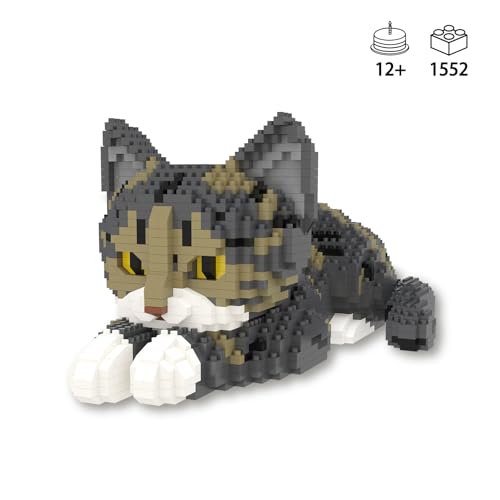 Larcele Chinese Li Hua Cat Micro Building Blocks Set for Kids 8+ KLJM-05 - style: Chinese Li Hua Cat