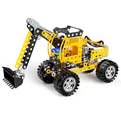 Lucky Doug Stem Building Projects Toys for Kids Boys 8 9 10 11 12 Year Old, Metal Building Construction Model kit, Building Blocks DIY Toy - style: 9904