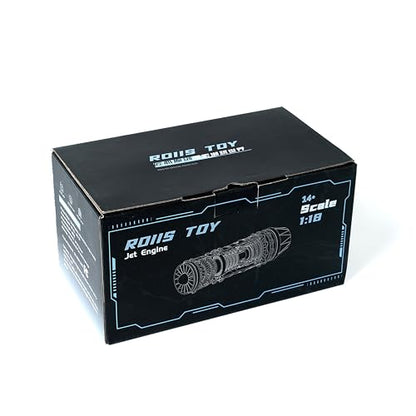F35 Fighter Engine Kit 1:18 Scale Turbojet Mechanical Model Science Educational Toy Deluxe Aviation Enthusiast Gift Desktop Decoration - style: F35 Assembled