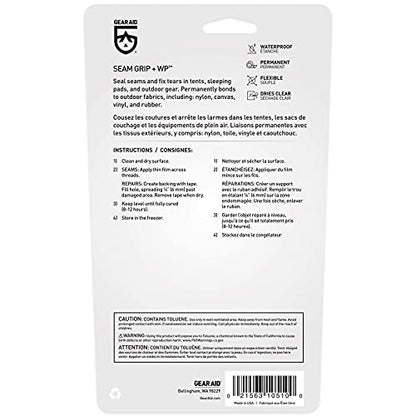 GEAR AID Seam Grip WP Waterproof Sealant and Adhesive for Jackets, Tents, Sleeping Pads and Outdoor Fabric | Repairs Rips, Seals Seams on Nylon, Canvas and Vinyl - style: 1 oz - 3 Pack