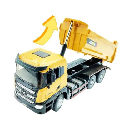 All-Metal Mining Truck Die Cast Model 1:50 Scale - Highly Detailed Construction Toy, Perfect for Collectors and Display, Durable Alloy Material, Ideal Gift - style: Dump Truck model