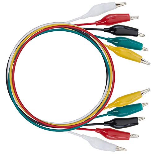 WG-026 10-Piece Test Lead Set with Alligator Clips, 22 AWG, 20.5-Inch - size: 3 PACK