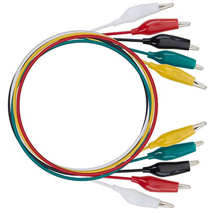 WG-026 10-Piece Test Lead Set with Alligator Clips, 22 AWG, 20.5-Inch - size: 3 PACK