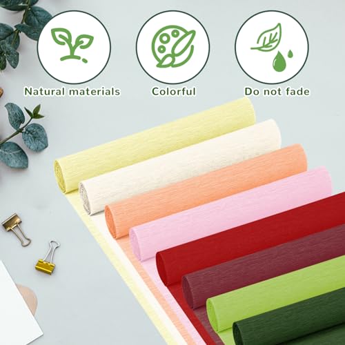 Crepe Paper Streamers 8 Rolls, 10 x 98Inch 8 Red-Green Colors - color: Red-green