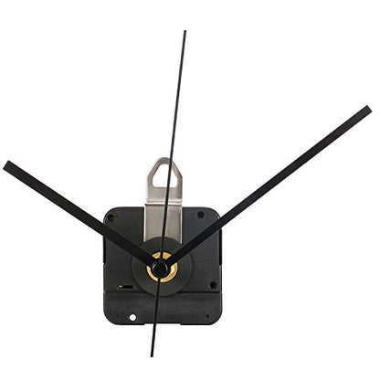 Hicarer 28 mm Long Shaft Quartz Clock Movement Clock Parts Repair Kit (Black) - color: Black
