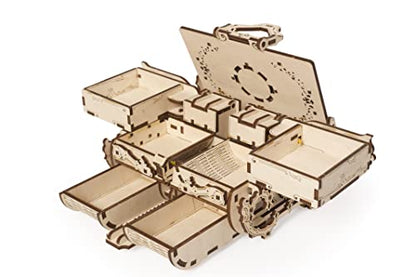 UGEARS Antique Box, Model Kit, 3D Puzzle, Wooden Model Kits for Adults Puzzle, Box DIY Kits for Adult Mechanical Models Brain Teaser