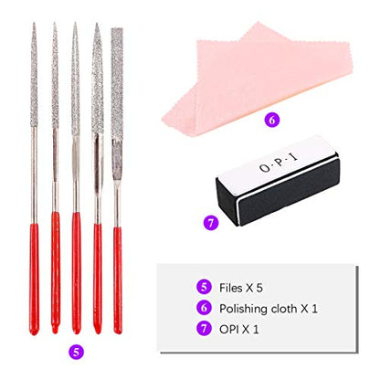 Swpeet 35Pcs Professional Compatible for Gundam Modeler Basic Tools, Tool Set Model Tools Kit Perfect Model Kit Building Beginner Hobby Model Assemble Building with Duty Plastic Container