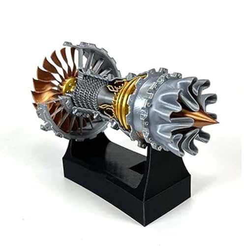 Hot Air Stirling Engine Motor Model,Stirling Engine Kit, Single-Cylinder Metal Stirling Engine External Combustion Engine Motor,DIY Hot Air Engine Gift of Air for Adults Desktop (Gray Gold) - color: Gray Gold