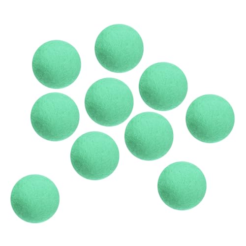 PATIKIL Wool Felt Balls Beads Wool Felting Pom 3.1cm 31mm Light Green for Home Crafts Handcrafts Project DIY Pack of 10 - color: Light Green