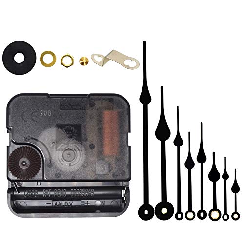 Youngtown 12888 Clock Mechanism 13/64" Thread Battery Operated Replacement - color: Black, size: thread length 13/64 inch
