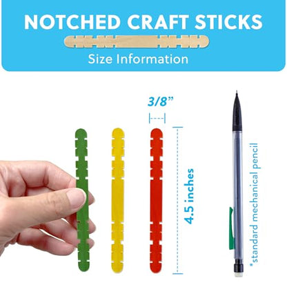 Birch Wood Craft Sticks, 1000 Pack, 4.5 Inch - color: Natural Wood