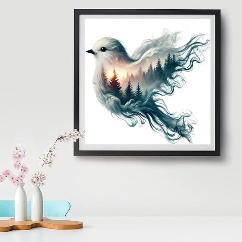 Tiwabb Diamond Art Kits for Adults - Bird Diamond Painting Kits 12X12 inch - color: Bird Forest