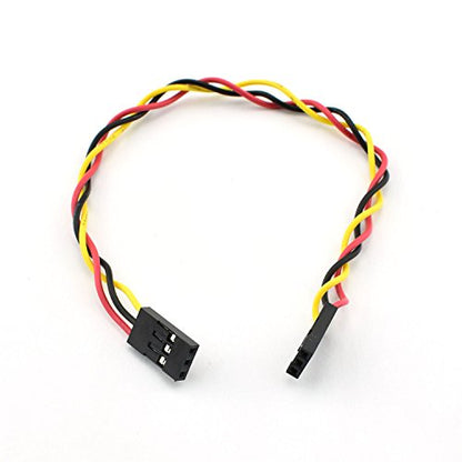 ZYAMY 10PCS 3P Line 3P Pins 2.54mm Pitch Female to Female Cable Connector Multicolor Jumper Wire for Breadboard 20CM