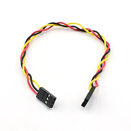ZYAMY 10PCS 3P Line 3P Pins 2.54mm Pitch Female to Female Cable Connector Multicolor Jumper Wire for Breadboard 20CM