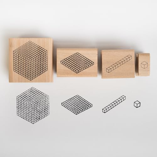 READY 2 LEARN Base 10 Block Stamps, Set of 4