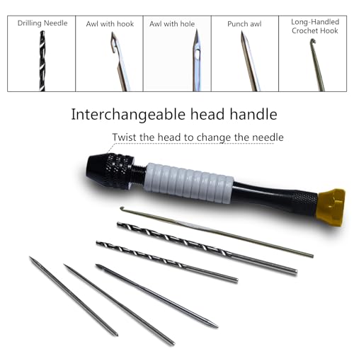 Candle Making Tools for Punching Holes and Inserting Wicks, Candle Making Kit for Adult Beginners Including Wick Needle with Hook and Large Eye, Perfect to Silicone Molds with No Holes for Wicks - color: White, style: 11 PCS