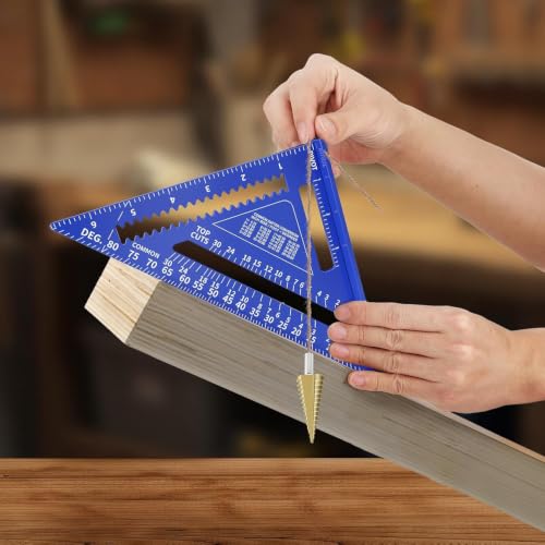 GRENPRO Combination Square Set, 7 & 12 Inch Aluminum Zinc Carpenter Tool - style: With Bubble Level