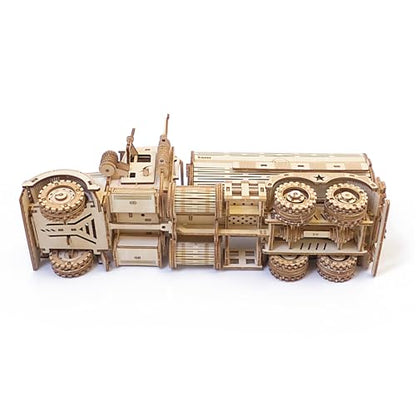 Fuel Tank Truck 3D Wooden Puzzle for Adults - color: Fuel Truck Car
