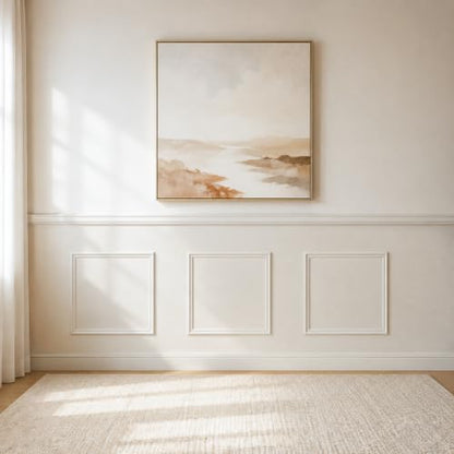 Pre-Cut Paintable Wall Molding Kit, 3 Set Accent Wall Panels (24"x 24") - size: 24"x 24"