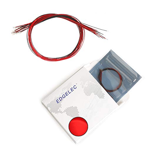 20pcs Prewired 0603 Red SMD LED Light Emitting Diode DC 2V Micro Litz Length 7.8in. (20cm) Soldered Mini LED Lights for DIY Manual Model Toy Decoration - color: Red, size: 0603 Prewired