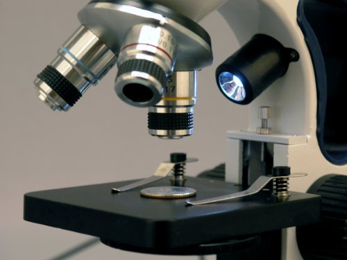 AmScope M158C-2L-E2 Compound Monocular Microscope, 2MP Camera - style: M158C-2L-E2